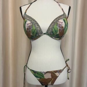 34dd bikini tropical print VS